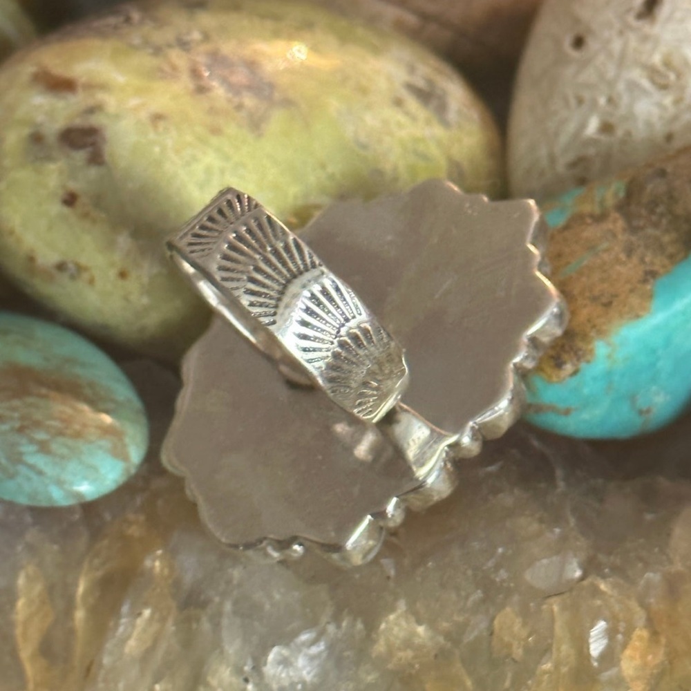 Turquoise Pearl Statement Adjustable Sterling Sil… - image 7